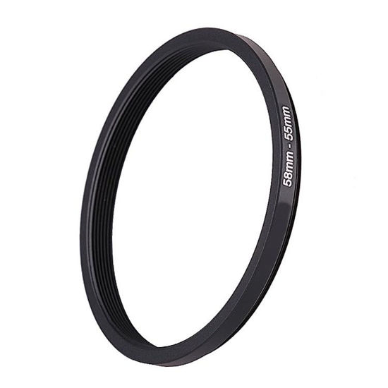 Picture of 58mm Lens to 55mm Camera Lens Adapter,58mm to 55mm Filter Step-Down Ring Adapter Ring,Compatible with All 55mm UV,CPL,ND,Lens Hood,Threaded Lens ect.