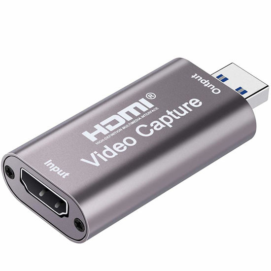 Picture of AVERYN Upgraded Audio Video Capture Cards, 1080p 60fps Capture Card,Ultra High Speed USB 3.0 for Gaming, Streaming Compatible with Nintendo Switch, PS3/4, Xbox One, Twitch, YouTube (Grey)