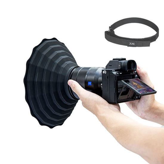 Picture of [Upgraded] Silicone Lens Hood,Anti Reflective Camera Lens Hood for Diameter 73-88mm Lens,Foldable Reversible Lens Shade for Canon EF 17-40 18-200 EF-S 10-22 Nikon AF-S 10-24 16-35 17-55 and More Lens