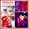 Picture of Morovan Acrylic Nail Kit - Acrylic Powder and Liquid Set 8 Colors Glow in the Dark Professional Nails Kit Acrylic Set with Acrylic Nail Brush Forms Tips for Beginners Nail Art Extension