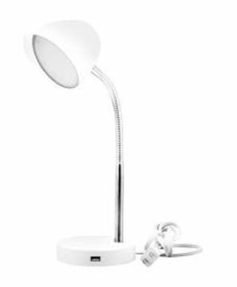 Picture of LED Desk Lamp with USB Port White by MaxLite