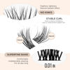 Picture of LASHVIEW Cluster Lashes,DIY Eyelash Extension 3D Extended Natural Look Reusable (C-Mix(144 Pcs), Volume&Natural)