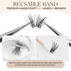 Picture of LASHVIEW Cluster Lashes,DIY Eyelash Extension 3D Extended Natural Look Reusable (C-Mix(144 Pcs), Volume&Natural)