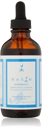 Picture of Rasin Castor Oil Organically Brilliant Haitian Black Castor Oil, Peppertmint, 4 Fluid Ounces, Pack of 1