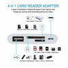 Picture of Anytrox SD TF Card Reader Adapter for iPhone/iPad,4 in 1 USB OTG Camera Connection Kits Adapter with SD TF Card Reader and Charge Adapter Compatible for iPhone/iPad,Support Newest iOS 16-White