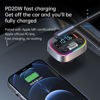 Picture of Upgraded V5.1 FM Bluetooth Transmitter Car, Type-C PD 20W+ QC3.0 Fast USB Charger, Wireless Bluetooth 5.1 Radio Car Kit, Supports Bluetooth & U-Disk