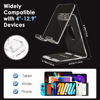 Picture of MoKo Acrylic Tablet Stand, Adjustable Angle Phone Stand for Desk, Compatible with iPad 10th, iPad Pro 11/12.9 2022, iPad Air 5 4 3/Mini, iPhone 14/14 Pro Max/13/13 Pro Max/12 (4-12.9"), Clear