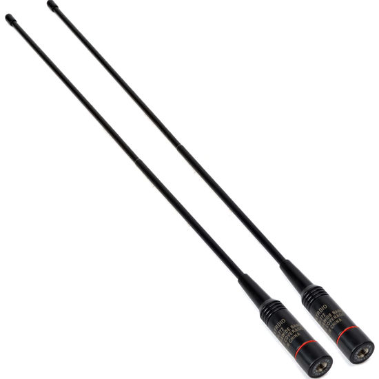 Picture of TWAYRDIO 15.4-Inch Whip Antenna, SMA Male Antenna, Dual Band 2m/70cm Handheld Radio Antenna Replacement for Yaesu Vertex VX-110 VX-150 VX-6R TYT TH-UV88 MD-UV380 MD-2017 Two Way Radio, Pack of 2