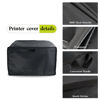 Picture of TwoPone Printer Dust Cover for HP/Epson/Canon/Brother Wireless Printers, 16x12x8 Inch Universal Case Protector for Printers, 600D Waterproof Black Printer Covers