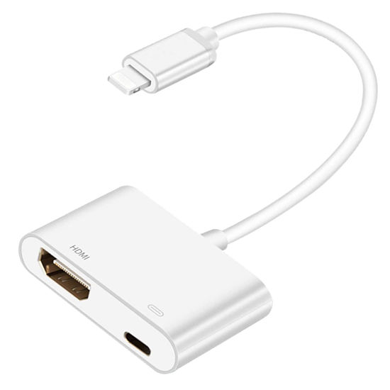 Lightning to HDMI Adapter,【Apple MFi Certified】1080P HDMI Cable