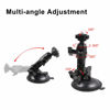 Picture of Powerful Suction Cup Camera Car Mount with Tripod Adapter and Phone Holder for GoPro Hero 11/10/9/8/7/6 Black, iPhone,DJI Osmo Action, Samsung Galaxy, Google Pixel and More (3.3 * 3.3 * 5.6in)