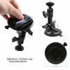 Picture of Powerful Suction Cup Camera Car Mount with Tripod Adapter and Phone Holder for GoPro Hero 11/10/9/8/7/6 Black, iPhone,DJI Osmo Action, Samsung Galaxy, Google Pixel and More (3.3 * 3.3 * 5.6in)