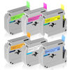 Picture of 6 Fluorescent Color Compatible Label Tape Replacement for Brother P Touch M Tape 12mm 0.47 M Compatible with P-Touch PT-M95 PT-90 PT-70 PT-65 PT-85 Label Maker Refills