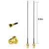 Picture of Eightwood 2.4GHz 5GHz Dual Band RP-SMA Male WiFi Antenna + IPEX MHF4 to RP-SMA Female Cable 9.8 inch 2-Pack for M.2 NGFF Network Card PC Desktop Computer