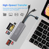 Picture of 5-in-1 Multi Memory Card Reader,Aluminum SD/TF/CF/MS/M2/Micro SD Card Reader Adapter for iPhone/iPad USB C and USB A Devices,No Application Required Plug and Play