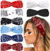 Picture of Huachi Bandana Headbands for Women Boho Elastic Hair Bands for Women's Hair Twist Turban Head Wraps Fashion Hair Accessories