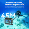 Picture of TELESIN Waterproof Case with Anti-Fog for DJI Action 3 Camera, Underwater Housing Shell Cage Supports 45M/148FT Deep Diving Scuba Snorkeling with Quick Release Bracket Screw Accessories