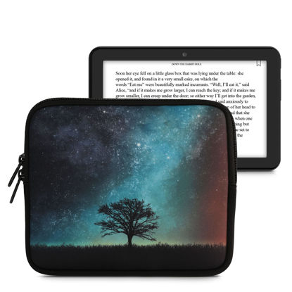 Picture of kwmobile Neoprene e-Reader Pouch Size 6,8-7" eReader - Universal eBook Sleeve Case with Zipper, Wrist Strap - Blue/Grey/Black