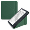 Picture of kwmobile Origami Case Compatible with Kobo Libra 2 Case - Slim PU Leather Cover with Stand - Dark Green