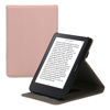 Picture of kwmobile Cover Compatible with Kobo Clara 2E / Tolino Shine 4 - Case with Strap + Stand - Rose Gold