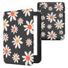 Picture of kwmobile Case Compatible with Kobo Clara 2E / Tolino Shine 4 Case - eReader Cover - Summer Daisy Blue/White/Yellow