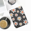 Picture of kwmobile Case Compatible with Kobo Clara 2E / Tolino Shine 4 Case - eReader Cover - Summer Daisy Blue/White/Yellow