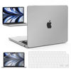 Picture of IBENZER Compatible with M2 2023 2022 MacBook Air 13 inch case, Model A2681, Hard Shell Case&Keyboard Cover&Screen Film for New M2 Mac Air 13.6 in with Touch ID, Frost Clear, AT13-KK-CL+2