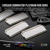 Picture of CORSAIR DOMINATOR PLATINUM RGB DDR5 RAM 32GB (2x16GB) 6200MHz CL36 Intel XMP iCUE Compatible Computer Memory - White (CMT32GX5M2X6200C36W)