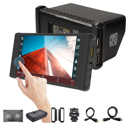 Picture of Portkeys PT6 5.2″ 4K HDMI Wide Color Gamut Touchscreen Camera Field Monitor with 3D LUT |New Peaking |600 Nit |Video Assist |RGB Waveform for DSLR