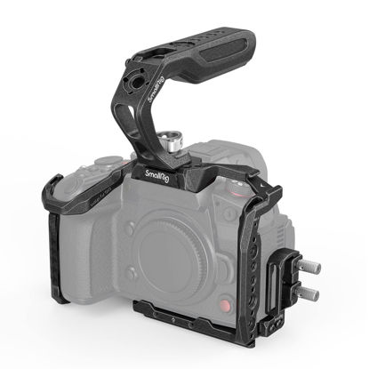 Picture of SmallRig GH6 Cage Kit for Panasonic LUMIX GH6 with a Cable Clamp for HDMI & USB-C and a Top Handle - 3441
