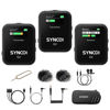 Picture of SYNCO Wireless Lavalier Microphone G2(A2), 2.4G Lavalier Dual Transmitter Lapel Mic for Vlog Streaming YouTube for DSLR Camera Smartphone Tablet, Wireless-Lavalier-Microphone-Dual-Channel