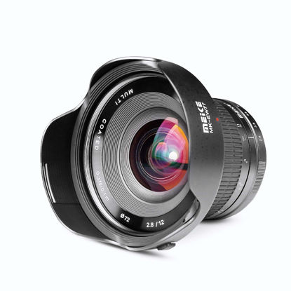 Picture of Meike 12mm F2.8 Ultra Wide Angle Manual Focus Lens for Sony E Mount APS-C Mirrorless Cameras NEX 3 5T NEX 6 7 A6400 A6600 A6000 A6100 A6300 A6500,etc