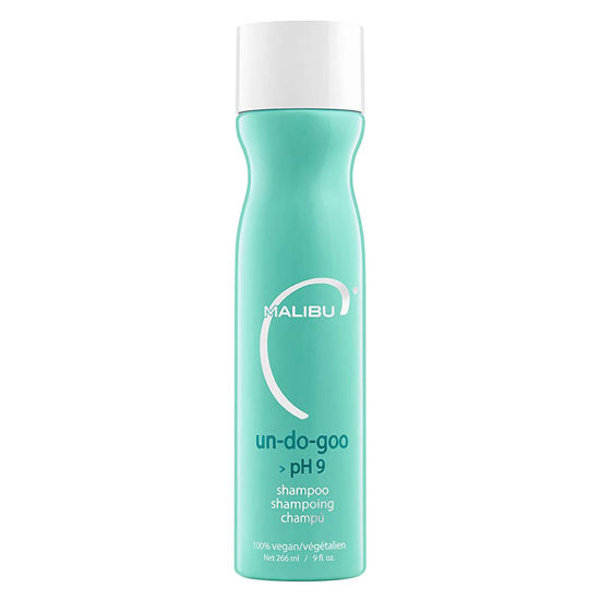 Picture of Malibu C Un-Do-Goo Shampoo (9 oz) - Clarifying Shampoo to Remove Product Build Up + Resins from Hair - Shine Restoring, Moisturizing Cleansing Shampoo