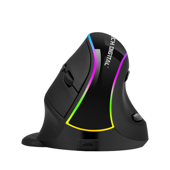 Wireless Rechargeable Vertical Ergonomic Mouse [V638] - J-Tech Digital