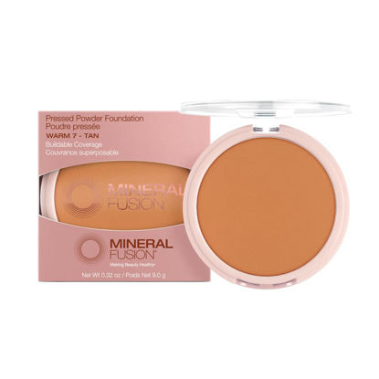 Picture of Mineral Fusion Pressed Powder Foundation, Warm 7, 0.32 Ounce