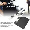 Picture of Movie Directors Clapboard, Professional Density Board Film Movie Clapper Board Support Writting, with Magnetic, Easy to Hold, Film Clap Board Slate Cut Action Scene Clapper(Black)