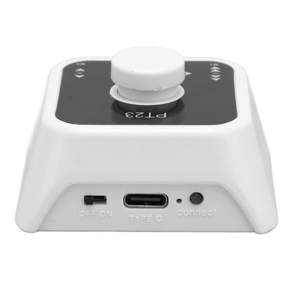 Picture of Bluetooth Page Turner Pedal, Rechargeable Wireless Multimedia Controller Key Switch Support 73 Hours Continuous Use, Compact for Computer Phone (White)