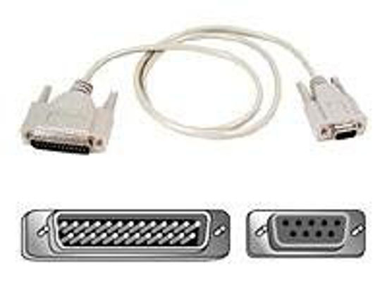 Picture of Belkin 25ft At Serial Modem Cable (Db9f/db25m)