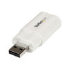 Picture of StarTech.com USB to Stereo Audio Adapter Converter ICUSBAUDIO, White, One Size