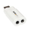 Picture of StarTech.com USB to Stereo Audio Adapter Converter ICUSBAUDIO, White, One Size