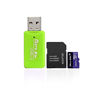 Picture of Card Reader, Mini USB 2.0 TF Micro Security Digital Memory Card Reader with 1024GB Micro SD Card and Free Adapter (Green)