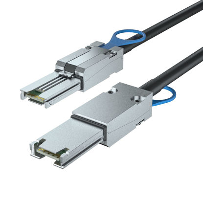 Picture of 10Gtek# 6G External Mini SAS SFF-8088 to SFF-8088 Cable, 100-Ohm, 0.5-m(1.6ft)