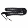 Picture of Phone Cord for Landline Phone - Tangle-Free, Handset Curly Telephones Land Line Cord - Easy to Use + Excellent Sound Quality - Phone Cords for Landline in Home or Office (25ft Long) Color: Black