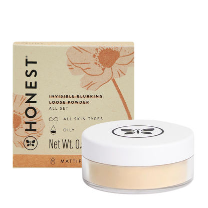 Picture of Honest Beauty Talc-Free Translucent Loose Setting Powder | Invisible, Matte Finish | EWG Verified, Vegan + Cruelty Free | .56 oz