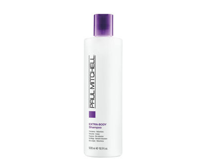 Picture of Paul Mitchell Extra-Body Shampoo, Thickens + Volumizes, For Fine Hair, 16.9 Fl Oz