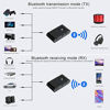 Picture of JUBAAY Bluetooth 5.0 Transmitter and Receiver, with 3.5mm AUX Multi-Function 3 in 1 Wireless Bluetooth Adapter, Suitable for TV/PC/Home Stereo/Speaker/car/Mobile Selfie, Low Latency, Stable Signal