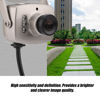 Picture of Dpofirs Wired Mini Analog CCTV Camera, Wide Angle 3.6mm Lens, Audio Video Surveillance Camera for Residential Community Home Hotel Parking Lot(PAL System (Delivered with Label))