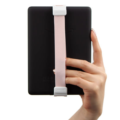 Picture of WiLLBee CLIPON POP for Kindle Length Adjustable Strap Hand Grip Finger Holder Compatible with Kindle 6inch / Voyage/Oasis 7inch / Paperwhite/All New Kindle Fire 7 - Pink