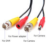 Picture of 2-Pack 125ft Black Pre-Made All-in-One BNC Male to Male Video and Power Cable Wire Cord with RCA Connector for CCTV Security Camera