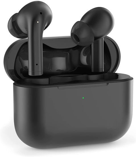 Picture of Wireless Headphones,Bluetooth 5.3 Headphones Noise Cancelling,IPX7 Waterproof, Over 24H Playtime in-Ear Hi-Fi Stereo,Touch Control black